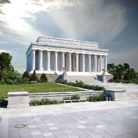 Lincoln Memorial Scene 3D model